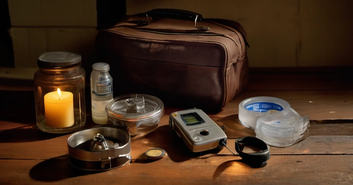 Kit de emergencia familiar de 72 horas con agua, linternas, powerbank y suministros básicos para sobrevivir a un apagón