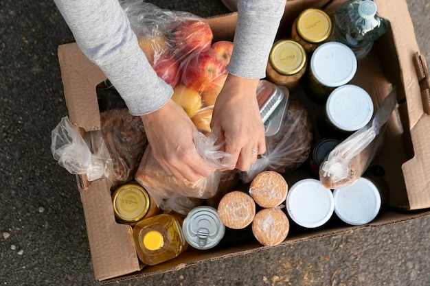 Reserva y reparto de alimentos no perecederos para emergencias