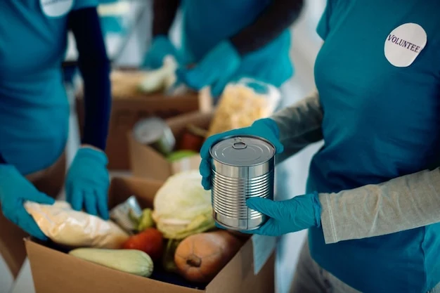 Reserva y reparto de alimentos no perecederos para emergencias