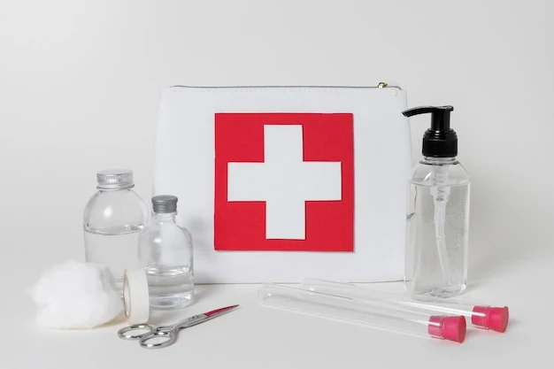 Botiquín y medicación preparados para una emergencia