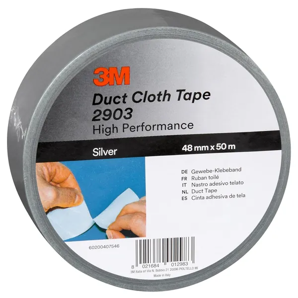 3M Cinta Americana Uso General 2903 Plata 48mm x 50m — kit de emergencia DANA en un piso