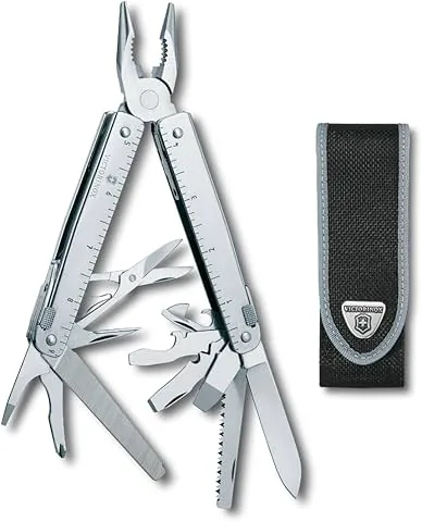 Victorinox Swiss Tool, Multiherramienta de Bolsillo Suiza, Multifunción, 26 Funciones, Alicate multiuso de punta fina, Bloqueable