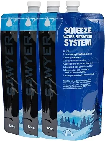 Sawyer Products Bolsas exprimibles para Sistema de filtración de Agua comprimida