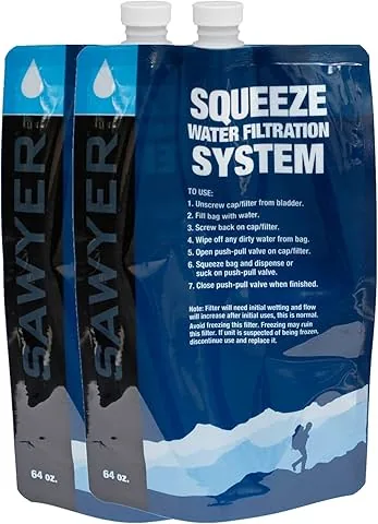 Sawyer Products Bolsas exprimibles para Sistema de filtración de Agua comprimida