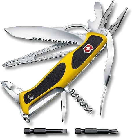Victorinox Ranger Boatsman MW Grip, Navaja Multiuso Suiza, Cuchillo bolsillo, Regalo, 22 Funciones, Needle-nose pliers, Nut wrench, Bloqueable, Hoja para una mano