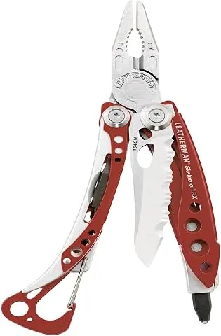Leatherman Skeletool RX - Multiherramienta de Emergencia con Hoja Dentada y Rompe Cristales, CPM-154 Acero Inoxidable