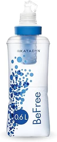 Katadyn BeFree - Filtro de agua de 0,6 L, flujo rápido, membrana EZ Clean de 0,1 micras para deportes de resistencia, camping y mochileros