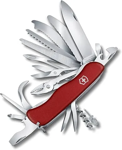 Victorinox Work Champ XL, Navaja Multiuso Suiza, Cuchillo bolsillo, Regalo, 31 Funciones, Hoja grande, Sacacorchos, Bloqueable