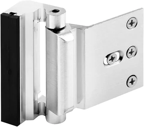 Prime-Line productos U 10827 bloqueador de puerta entrada puerta parada, níquel satinado