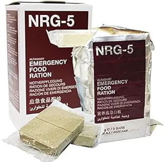 NRG-5 Comida de Emergencia Comida de Emergencia Ejército Ejército Alemán Ración de emergencia Comidas Preparador Supervivencia Oso Preparación Desastre Comida Bar Energía Diaria Requisitos #18776
