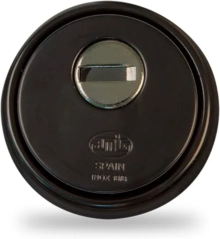 Amig, Escudo de seguridad Mod.31, Acero, Cuerpo reforzado en acero sinterizado, Antitaladro, Color negro mate, Para puertas min. 40 mm de grosor, Bocallave de 65 mm de diámetro