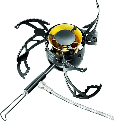 Optimus Polaris Optifuel Tactical - Robusta cocina multicombustible para gas, gasolina, gasóleo y parafina | 475 g | 4200 W de potencia | para trekking, outdoor