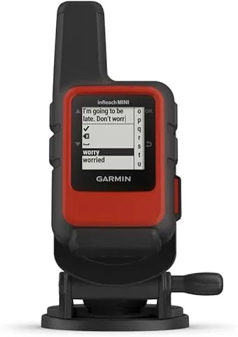 Garmin inReach Mini Marine Bundle, Ligero y Compacto comunicador de satélite de Mano con Soporte de Rosca