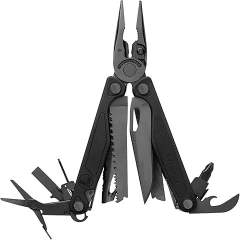 Leatherman Charge+ Multiherramienta - 19 Herramientas Para Camping y Pesca, Negro