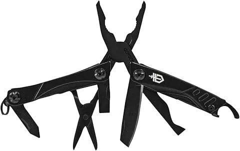 Gerber Multiherramienta con 12 funciones, Dime Pocket Multi-tool, Negro, 31-003610