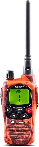 MIDLAND G9 PRO Blaze: Radiocomunicador Bidireccional para Entusiastas de la Naturaleza, Excursionistas y Campistas - Naranja - PMR446, LPD - UHF - IPX4