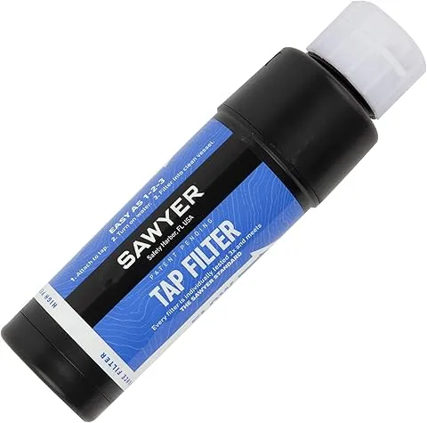 Sawyer Products SP134 Sistema de filtración de agua TAP, se adapta a grifos y baberos de manguera, azul (tamaño único)