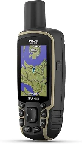 Garmin GPSMAP 65 - GPS de Mano Resistente con sensores de navegación y mapas TopoActive de Europa