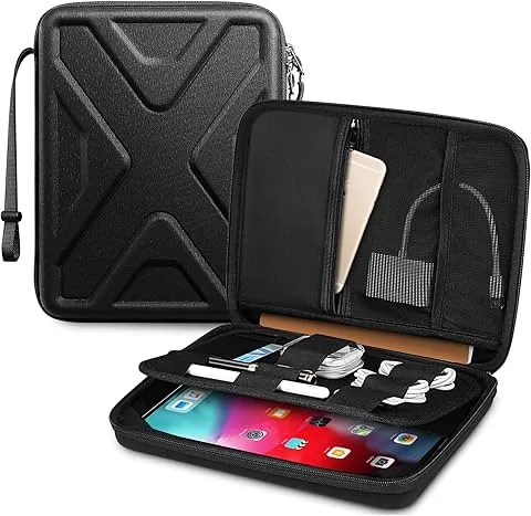 SITHON Tablet Funda para 11" iPad Air M4 M3 M2 2026-2024, 11" iPad Pro M5 M4 2025-2018, 11" iPad A16 2025, 10.9" iPad & Air 5/4, Lenovo M11, Portátil Duro Bolsa con Organizador Bolsillo de Accesorios,