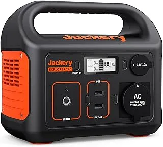 Jackery Estación de Energía Portátil Explorer 240, Toma de Corriente de Onda Sinusoidal Pura 230V/200 W (Pico de 400W), Generador Solar de 240 Wh, para Picnic al Aire Libre, Pesca, Fiesta, Camping