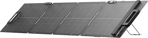 ECOFLOW Panel Solar Portátil 110W, Cargador Solar Plegable Fijable a Soporte Ajustable, Resistencia al Agua IP67 para Acampadas al Aire Libre, Interiores, Autocaravanas