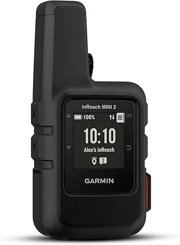 Garmin inReach Mini 2, Dispositivo Compacto de comunicación satelital con mensajería, Negro