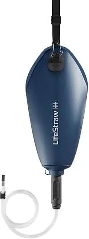 LifeStraw Peak Series - Compact Gravity Water Filter System - 3L for Backpacking, Group Camping, Hiking and Travel, Mountain Blue