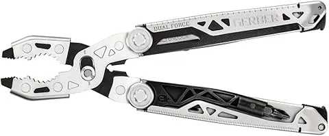 Gerber multiherramienta con 12 funciones, Dual Force, Funda incluida, Con apertura con una sola mano y bloqueo de la montura, Longitud total: 12 cm, 30-001613