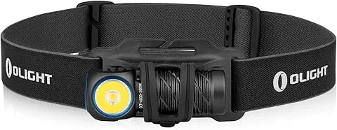 OLIGHT Perun 2 mini Linterna Frontal LED Recargable de ángulo recto Combinando Blanco y Rojo Práctica y Funcional 1100 Lumens 150 Metros 10 Días Máx. Para la Pesca al Aire Libre