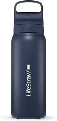 LifeStraw Go Series - Botella de acero inoxidable con filtro de agua