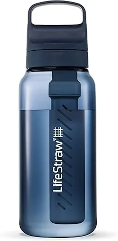 LifeStraw Go Series - Botella con filtro de agua. Filtra bacterias, parasitos y microplasticos. 1 L