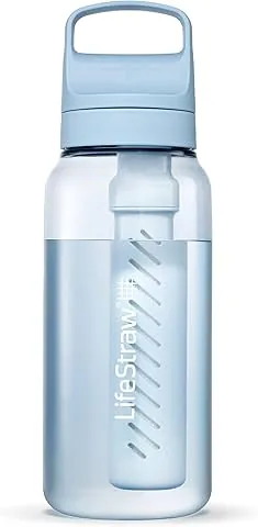 LifeStraw Go Series - Botella con filtro de agua. Filtra bacterias, parasitos y microplasticos. 1 L