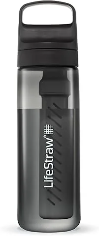 LifeStraw Go Series - Botella con filtro de agua. Filtra bacterias, parasitos y microplasticos. 650 ml