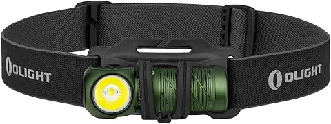OLIGHT Perun 2 mini Linterna Frontal LED Recargable Linterna de ángulo recto Combinando LED Blanco y Rojo Linterna Práctica y Funcional 1100 Lumens 150 Metros 10 Días Máx. Para la Pesca al Aire Libre