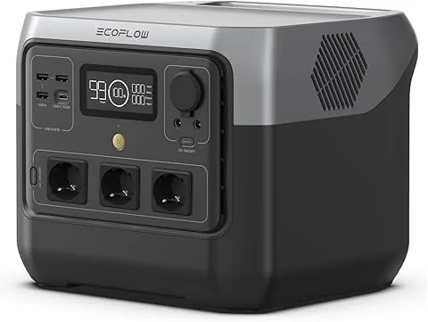 Estación de energía portátil ECOFLOW RIVER 2 Pro, batería LiFeP04 768 Wh, carga rápida en 70 minutos, sólo pequeños defectos en el embalaje, el producto está completamente sin usar (Reacondicionado)