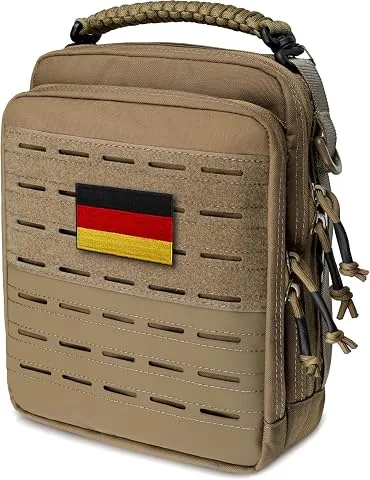 WYNEX Bolsa de administración táctica MOLLE, Bolsa de Utilidad EDC Organizador Bolsa de Herramientas Modular con diseño de Doble Capa Bolsa de fijación médica EMT Gran Capacidad — kit edc