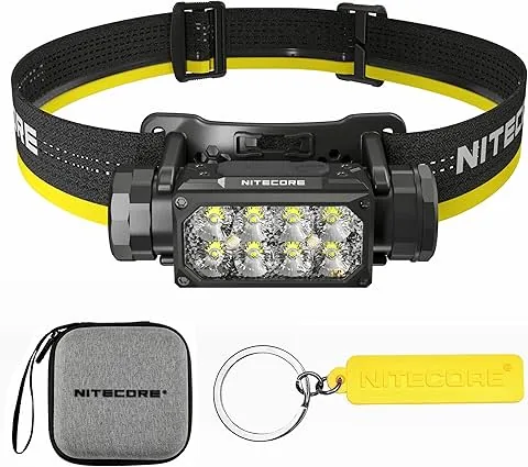Nitecore HC65 UHE 2000 lúmenes Linterna frontal recargable USB-C de alta eficiencia con etiqueta