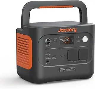 Jackery Explorer 1000 v2 Estación de Energía Portátil, 1070Wh Batería LiFePO4, 1500W Salida 6 puertos USB-C/A AC/DC, Carga Rápida 1H, Generador Solar para Exteriores, Camping, Emergencia