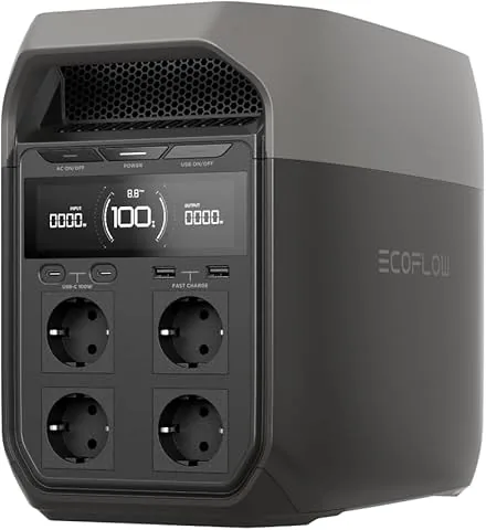 Estación de energía portátil EF ECOFLOW DELTA 3, generador solar de 1024Wh, batería LFP, sólo pequeños defectos en el embalaje, el producto está completamente sin usar (Reacondicionado)