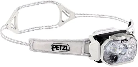 PETZL Swift RL - Linterna frontal ligera y recargable de 1200 lúmenes, color blanco