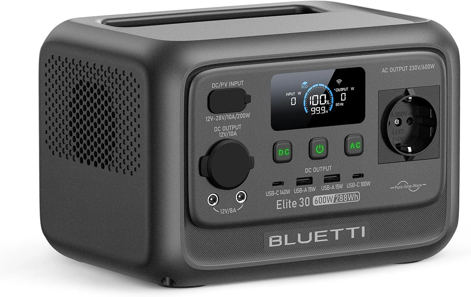 BLUETTI Elite 30 V2 Estacion de Energia 288Wh 600W