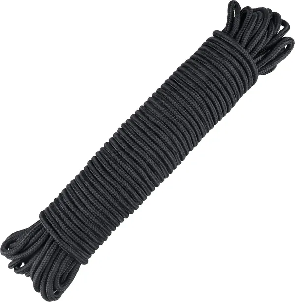 G2PLUS Cuerda Polipropileno Negro 30m x 6mm Carga 260kg — kit de emergencia DANA en un piso