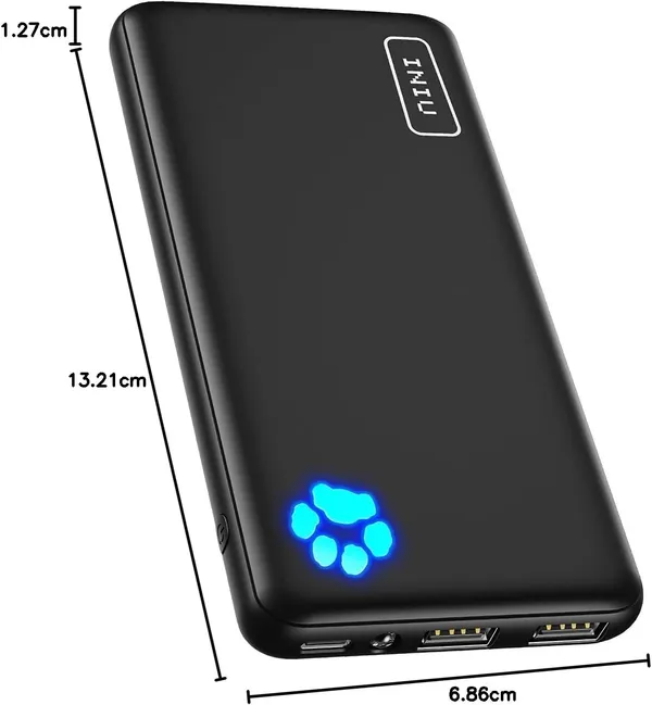 INIU Power Bank 10000mAh 22.5W Ultraligero 198g