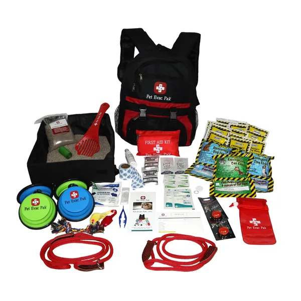 Kit de Emergencia para Mascotas - Cuencos Plegables, Correa, Bolsas