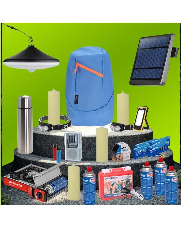 Kit Supervivencia EU 2026 Completo 1 Persona 72 Horas