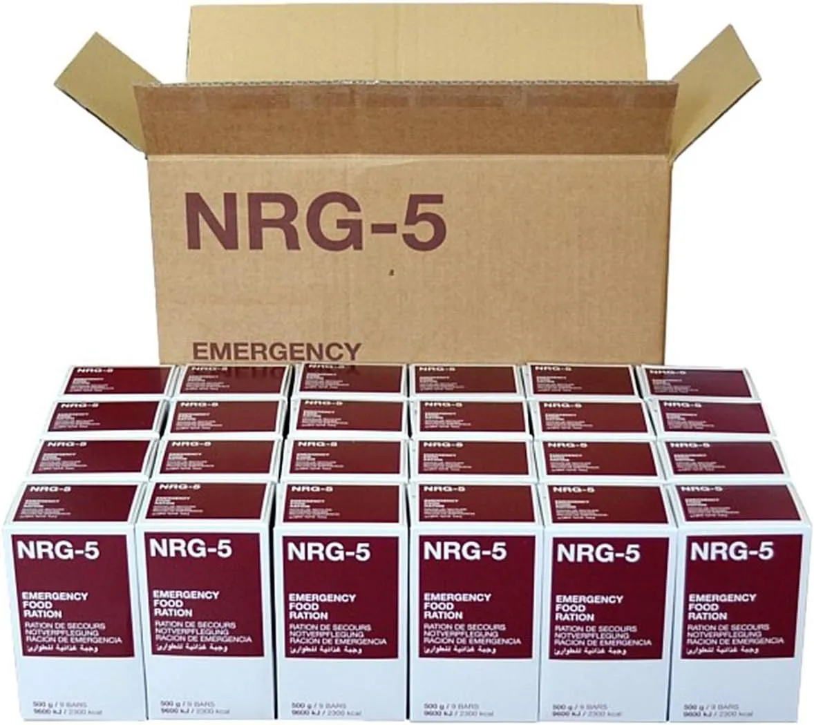 NRG-5 Pack 24 Raciones de Emergencia 24x500g