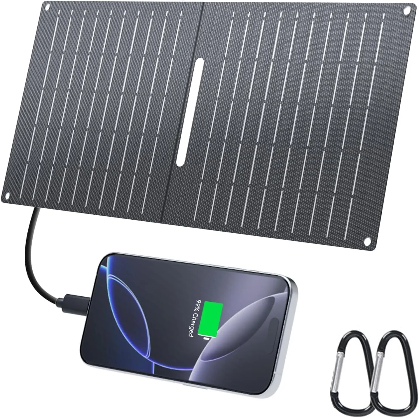 Ecosonique Cargador Solar Portatil 15W IP67 USB