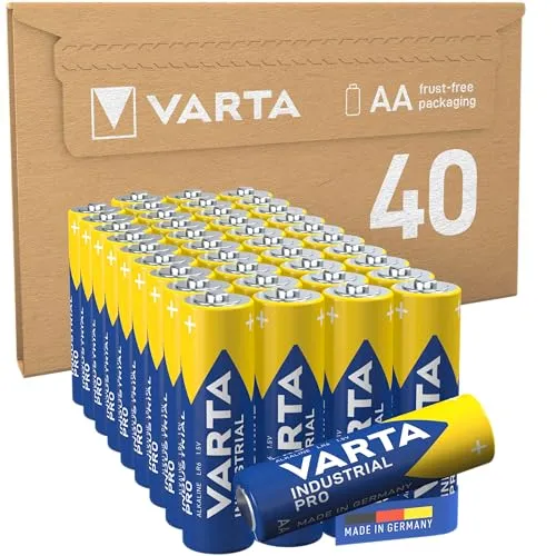 VARTA Industrial Pro Pilas AA Alcalinas (Pack de 40)