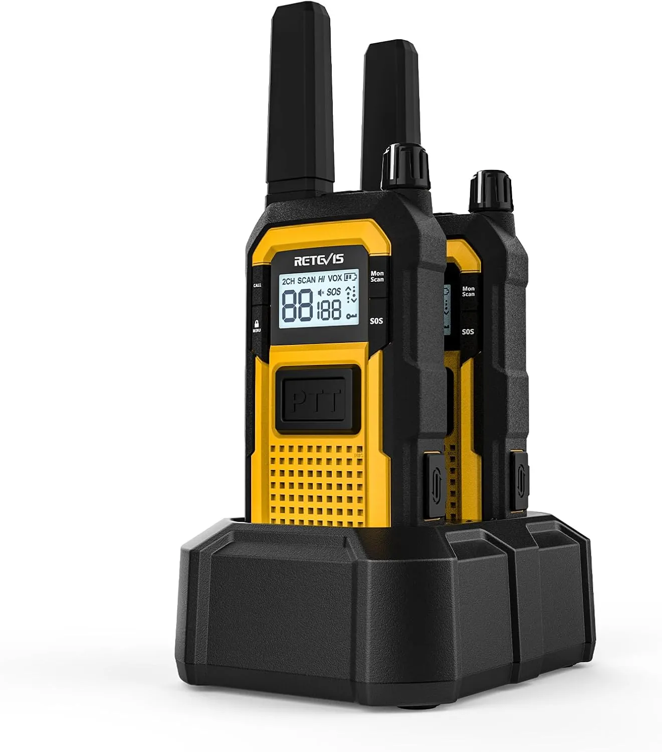 Retevis RB648 Walkie Talkie IP67 Impermeable Anticaida Pack 2 Unidades