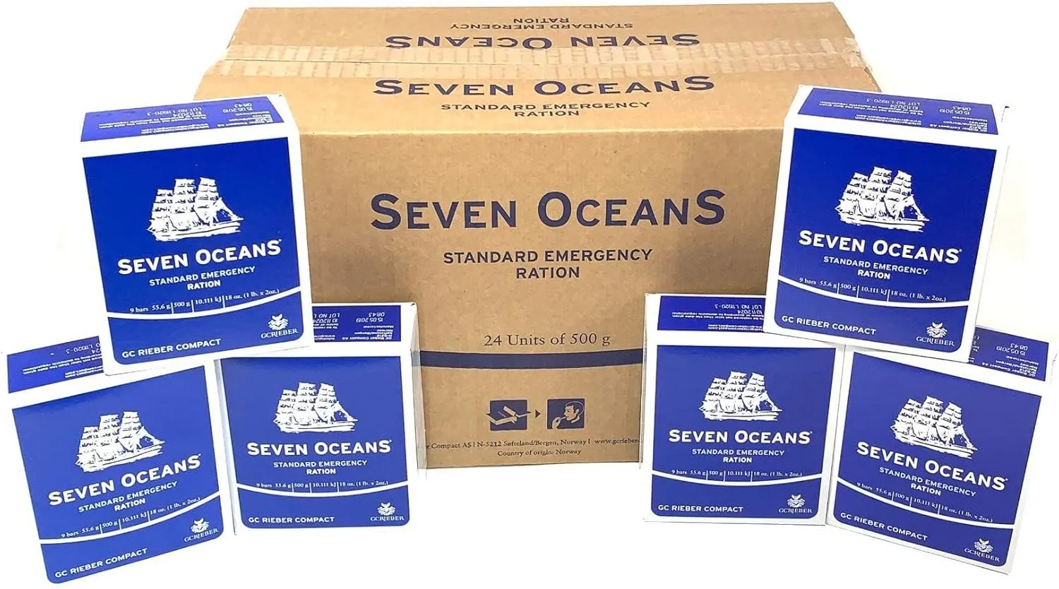 Seven Oceans Pack de Supervivencia 24x500g - 2 Meses